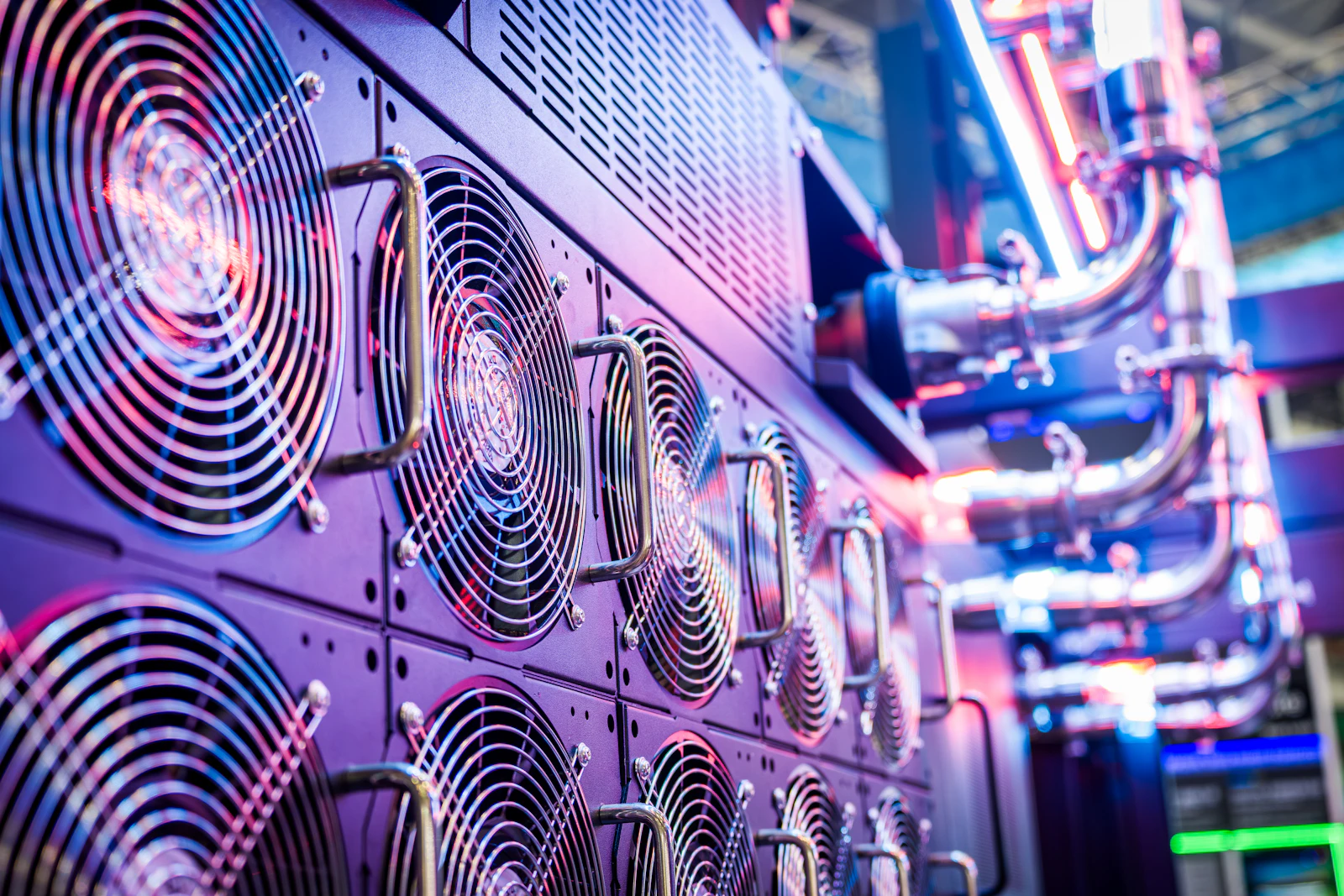 Ventole di raffreddamento dei server in un data center